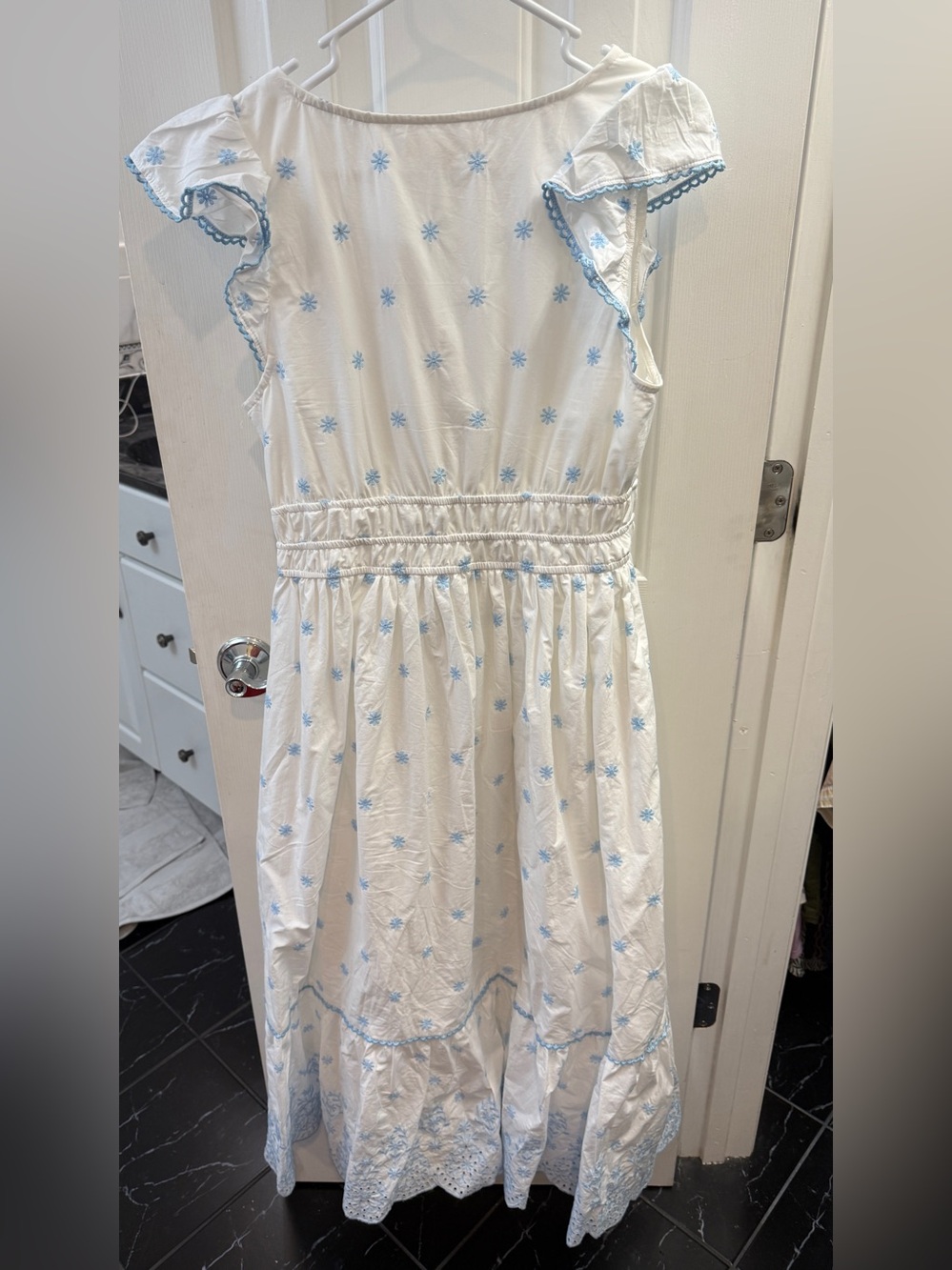 Rachel Zoe 100% Cotton Eyelet Maxi Dress - Picture 6 of 6